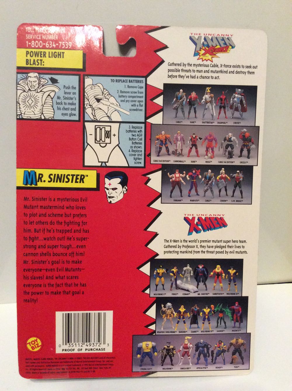 ToyBiz X-Men – Mr. Sinister (1993)