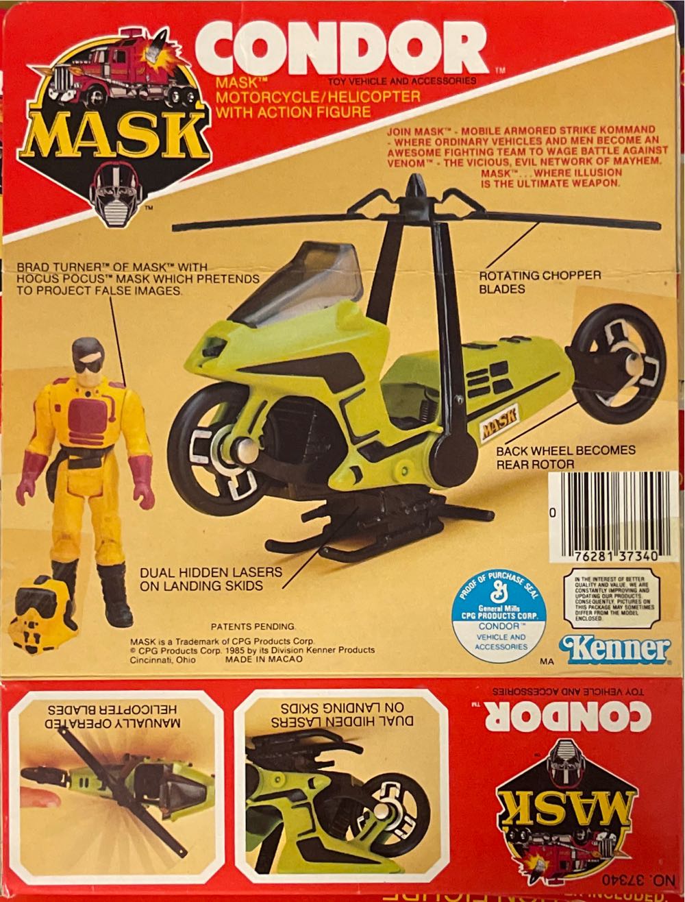 Kenner Condor Brad Turner M.a.s.k.