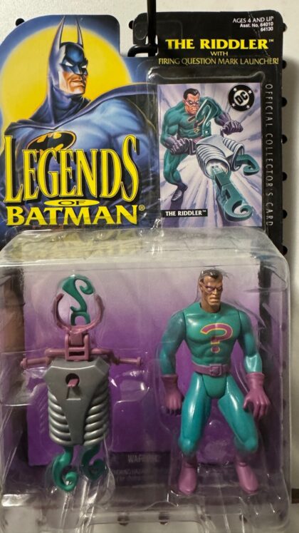 Kenner Legends of Batman The Riddler figure packaging detail, photo 1